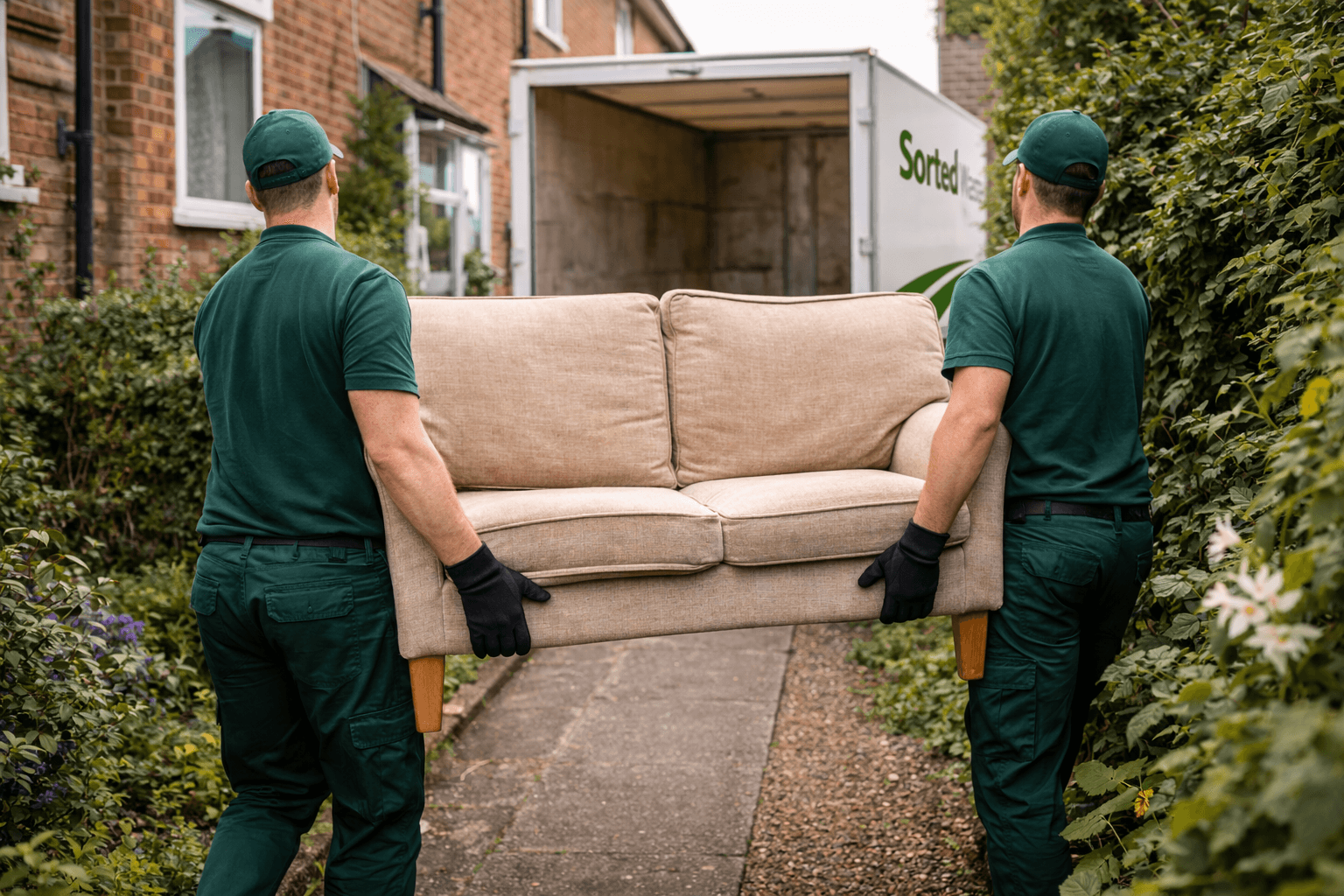 Sorted Waste van driving through a Somerset village
