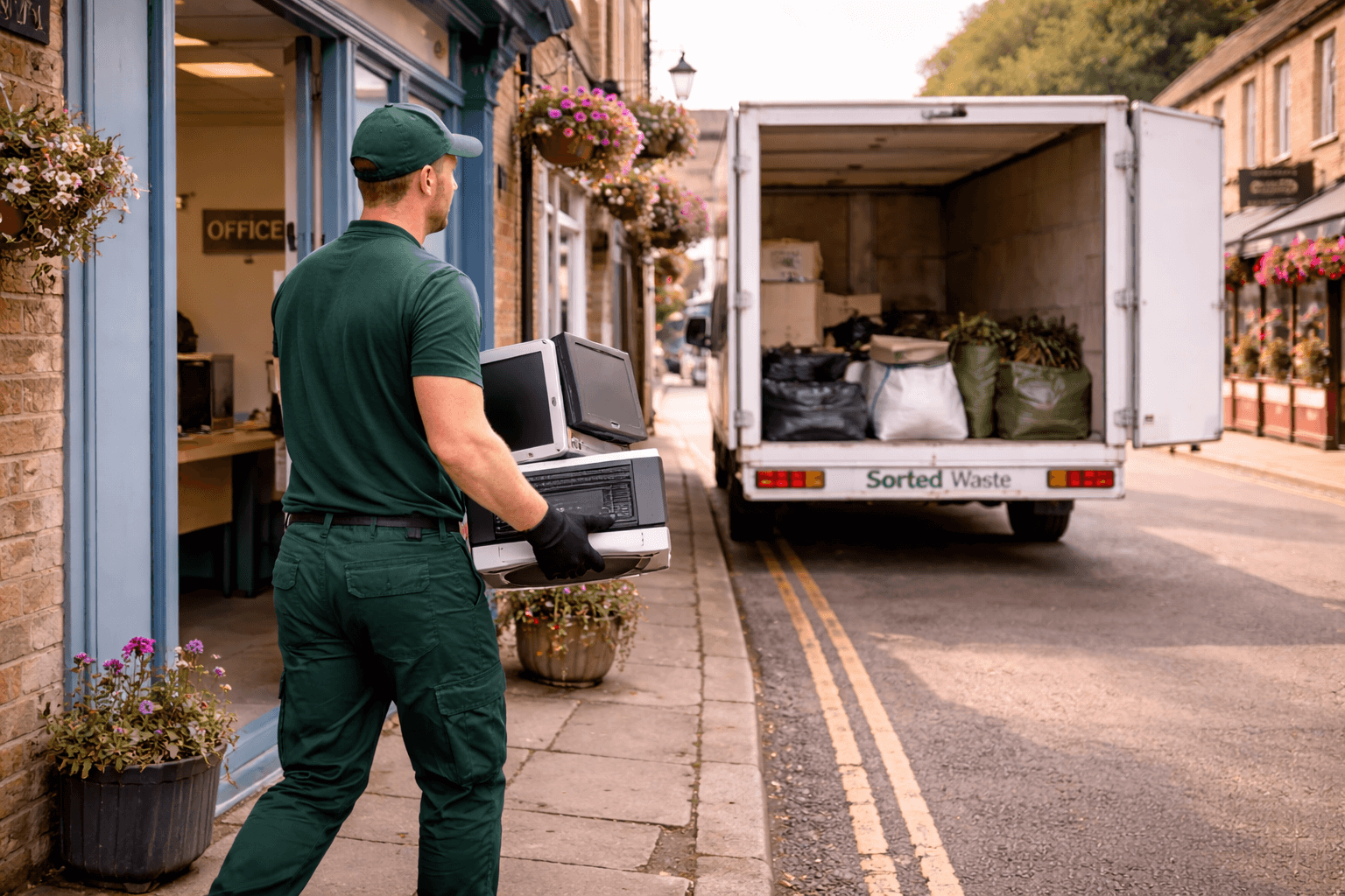 Sorted Waste van on a country road